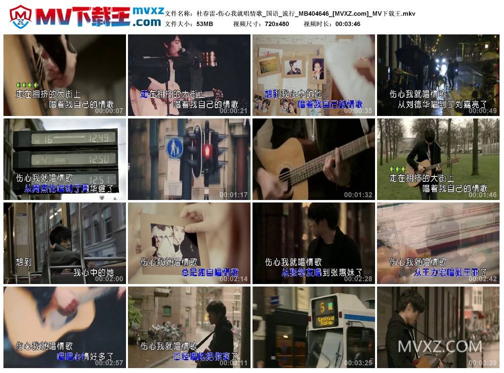 杜春雷-伤心我就唱情歌_国语_流行_MB404646